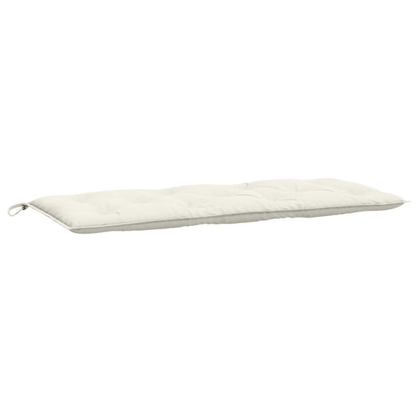 vidaXL Garden Bench Cushion Melange cream 100% polyester 47.2 x 19.7 in