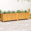 vidaXL Garden Planter Natural Wood Solid Acacia Wood Large Durable