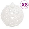 vidaXL Christmas Bauble Set Set of 111 White Polystyrene (PS)