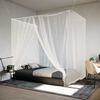 vidaXL Hanging Mosquito Net 156 Mesh White 86.6x47.2x59.1"