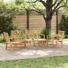 vidaXL Garden Sofa Set 5 pcs Natural Solid Teak Wood