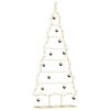 vidaXL Metal Christmas Tree for Decoration Black 70.9"