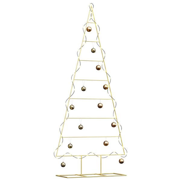 vidaXL Metal Christmas Tree for Decoration Black 70.9"