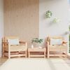 vidaXL Garden Chair Natural Wood Solid pinewood Standard Modular