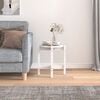 vidaXL Coffee Table White Solid pine wood Durable Coffee Table Round