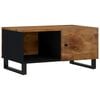 vidaXL Coffee Table Honey brown and black