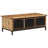 vidaXL Coffee Table with Drawers 43.3"x19.7"x15.7" Solid Wood Mango