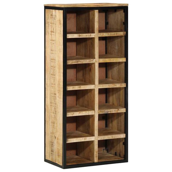 vidaXL Shoe Cabinet Brown 50 x 30 x 110 cm Solid Mango wood