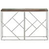 vidaXL Console Table Silver, Mixed wood tones