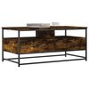 vidaXL Coffee Table Smoked oak Engineered wood, metal Medium