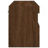 vidaXL TV Wall Cabinet Brown Oak Engineered wood 23.6 x 11.8 x 15.7 in