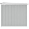 vidaXL Storage Box Grey Galvanized steel, Plastic Large