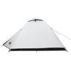 vidaXL Camping Tent Dome 3-Person White Blackout Fabric Waterproof