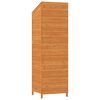 vidaXL Garden Shed Brown Solid Fir Wood Medium Garden Shed Rectangular