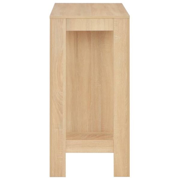 vidaXL Bar Table Oak Engineered wood Medium Bar Table Rectangular