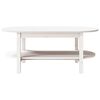 vidaXL Coffee Table White Solid pine wood Coffee Table Oblong Rustic