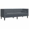 vidaXL Chesterfield Sofa Set Dark gray Velvet, Foam, Wood Large