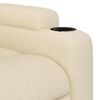 vidaXL Stand up Massage Recliner Chair Cream Fabric