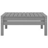 vidaXL Garden Footstool Grey Solid Pine Wood Medium Modular