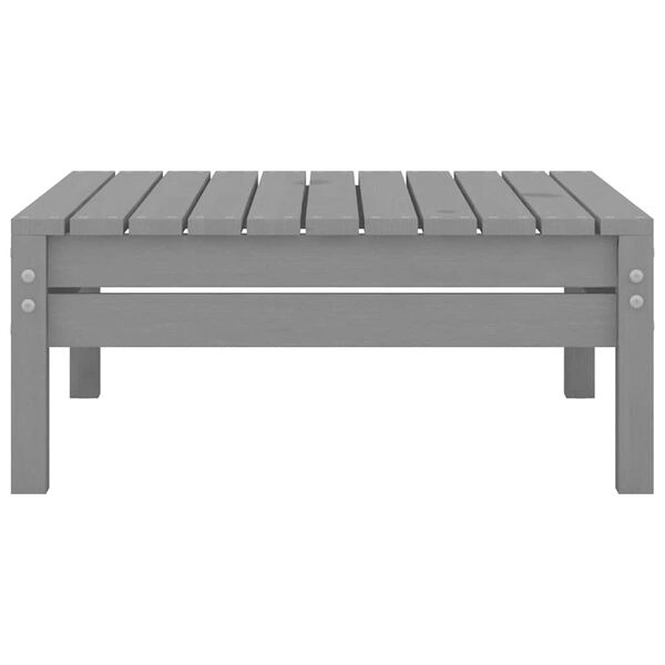 vidaXL Garden Footstool Grey Solid Pine Wood Medium Modular
