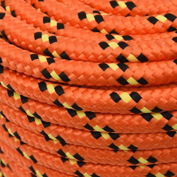 vidaXL Boat Rope Orange 0.55 " 82.0 ' Polypropylene