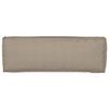 vidaXL Pallet Cushion Set 2 pcs Taupe 47.24 x 15.75 x 3.15 in