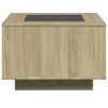 vidaXL Coffee Table Sonoma oak Engineered wood, glass Standard