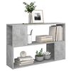 vidaXL Book Cabinet Concrete Grey Engineered Wood