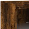 vidaXL Sideboard Smoked Oak Engineered Wood, Glass Large Sideboard