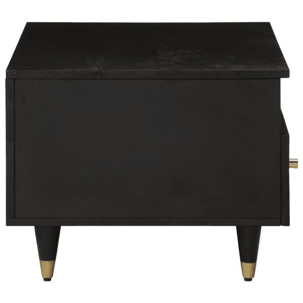 vidaXL Coffee Table Black, Brown Solid mango wood, Engineered wood, Iron