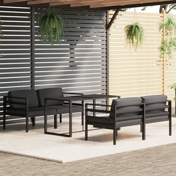 vidaXL Garden Lounge Set Anthracite