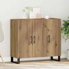 vidaXL Sideboard Artisan Oak 35.43 x 13.39 x 31.50 in Engineered Wood