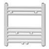 vidaXL Bathroom Central Heating Towel Rail Radiator Straight 18.90 x 18.90"
