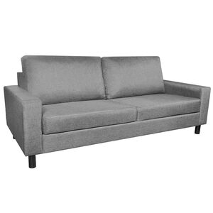 vidaXL Sofa Gray 87 x 200 x 81 cm fabric