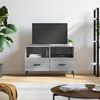 vidaXL TV Cabinet Grey sonoma Engineered wood, iron Medium TV Cabinet