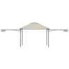 vidaXL Gazebo with Double Extended Roofs 9.8'x9.8'x9' Cream 0.6 oz/ft²