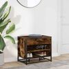 vidaXL Shoe Bench Smoked Oak Engineered wood 23.6 x 15.7 x 21.1 in