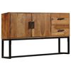 vidaXL Sideboard Natural Brown Solid Acacia wood, Iron, Engineered wood