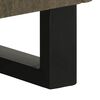 vidaXL Sideboard Black Solid mango wood with grey finish Medium