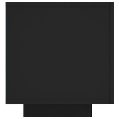 vidaXL TV Stand with LED Lights Black 63"x13.8"x15.7"
