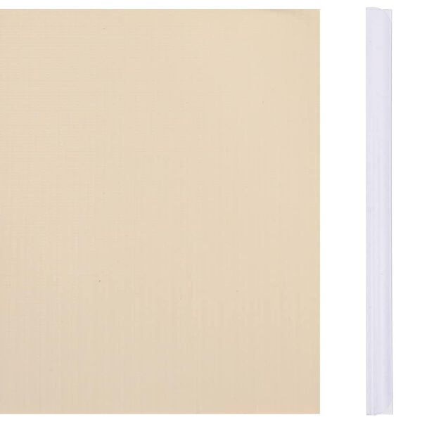 vidaXL Garden Privacy Screen PVC 114.8'x0.6' Cream