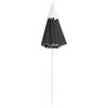 vidaXL Garden Parasol Anthracite 100% polyester, steel 70.9 in arc length