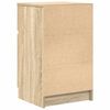vidaXL Bedside Cabinet Sonoma Oak Engineered Wood Medium Reversible