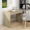 vidaXL Desk Sonoma oak Engineered wood Medium Desk Rectangular