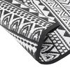 vidaXL Outdoor Carpet Black Polypropylene (PP) &Oslash;47.2 in Reversible