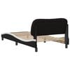 vidaXL Bed Frame Black and White