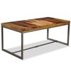 vidaXL Dining Table Brown and Black Acacia Wood and Powder-Coated Steel