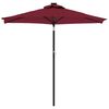 vidaXL Garden Parasol Bordeaux Red Steel, Polyester Large Tiltable