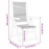 vidaXL Garden Chair Set of 2 Grey Solid acacia wood, Polypropylene