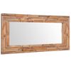 vidaXL Decorative Mirror Brown Teak, Glass 47.2 x 23.6 in